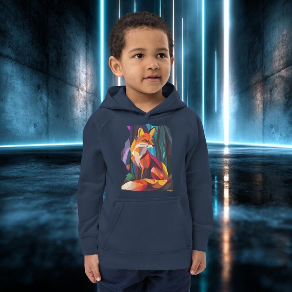 Sudadera infantil orgánica con diseño Zorro de Mil Colores