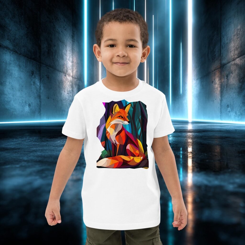 Camiseta infantil orgánica con diseño Zorro de Mil Colores