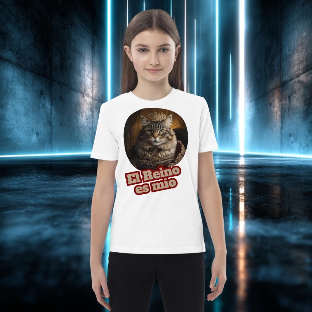 Camiseta infantil orgánica con diseño El Reino Es Mío