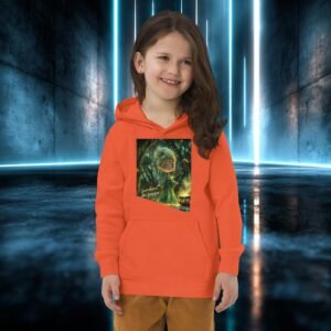 Sudadera infantil orgánica con diseño Guardiana del Bosque
