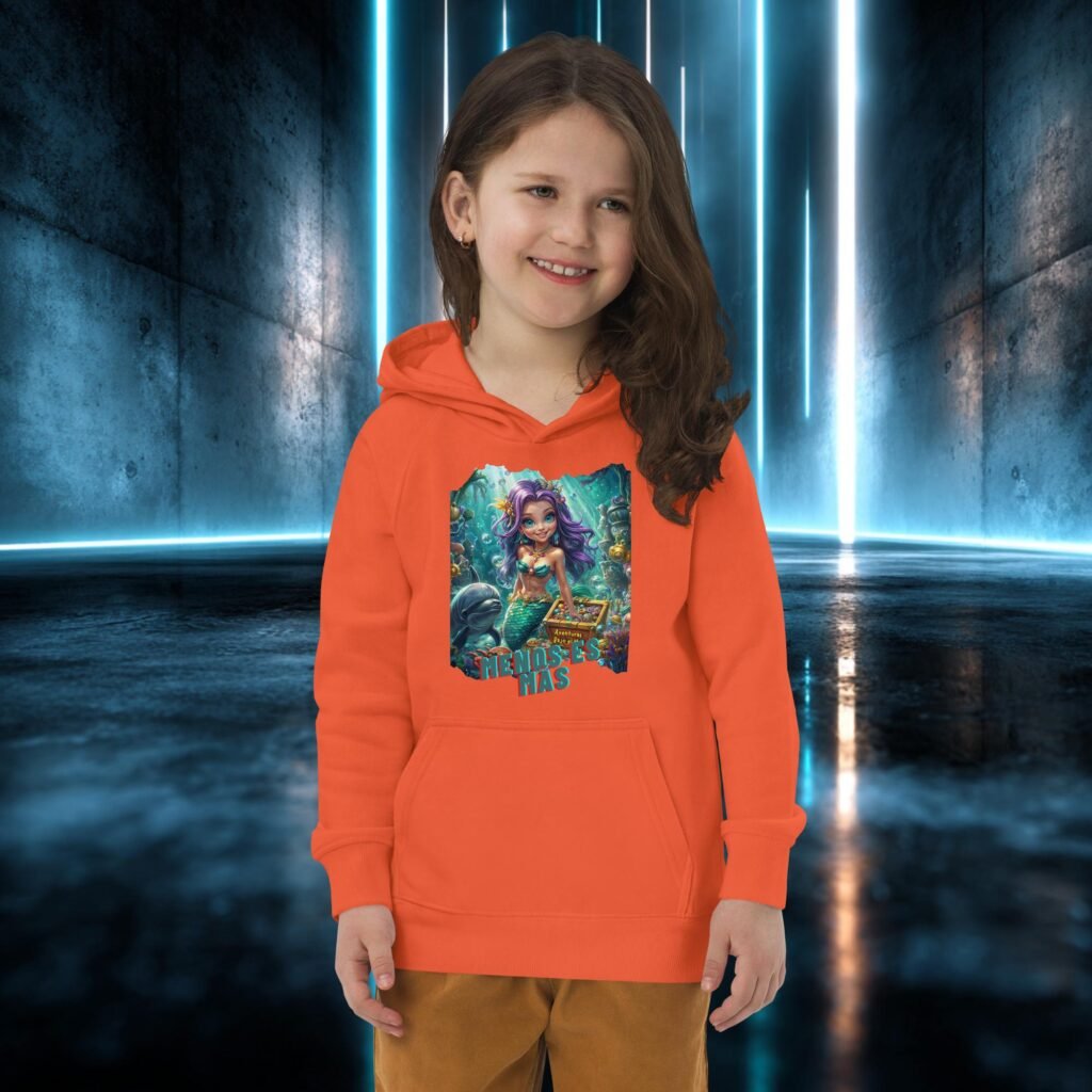 Sudadera infantil orgánica con diseño Aventuras Bajo el Mar