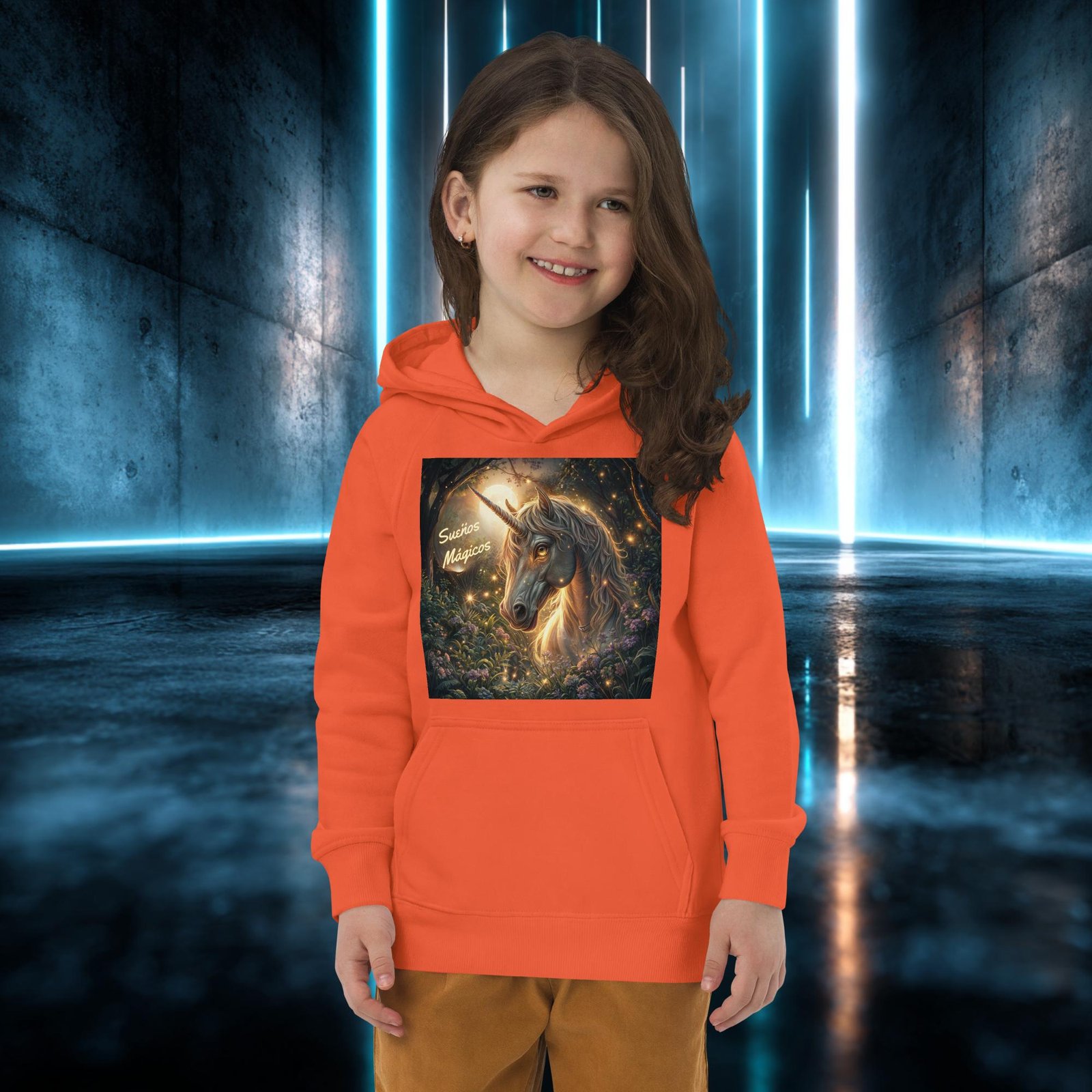 Sudadera infantil orgánica con diseño Sueños Mágicos