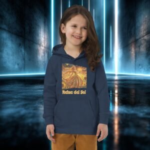 Sudadera infantil orgánica con diseño Reina del Sol