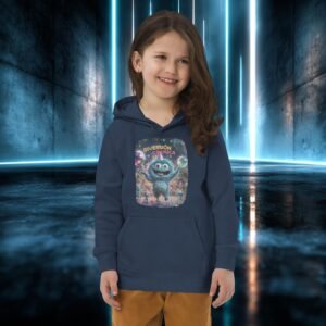 Sudadera infantil orgánica con diseño Diversión Cósmica