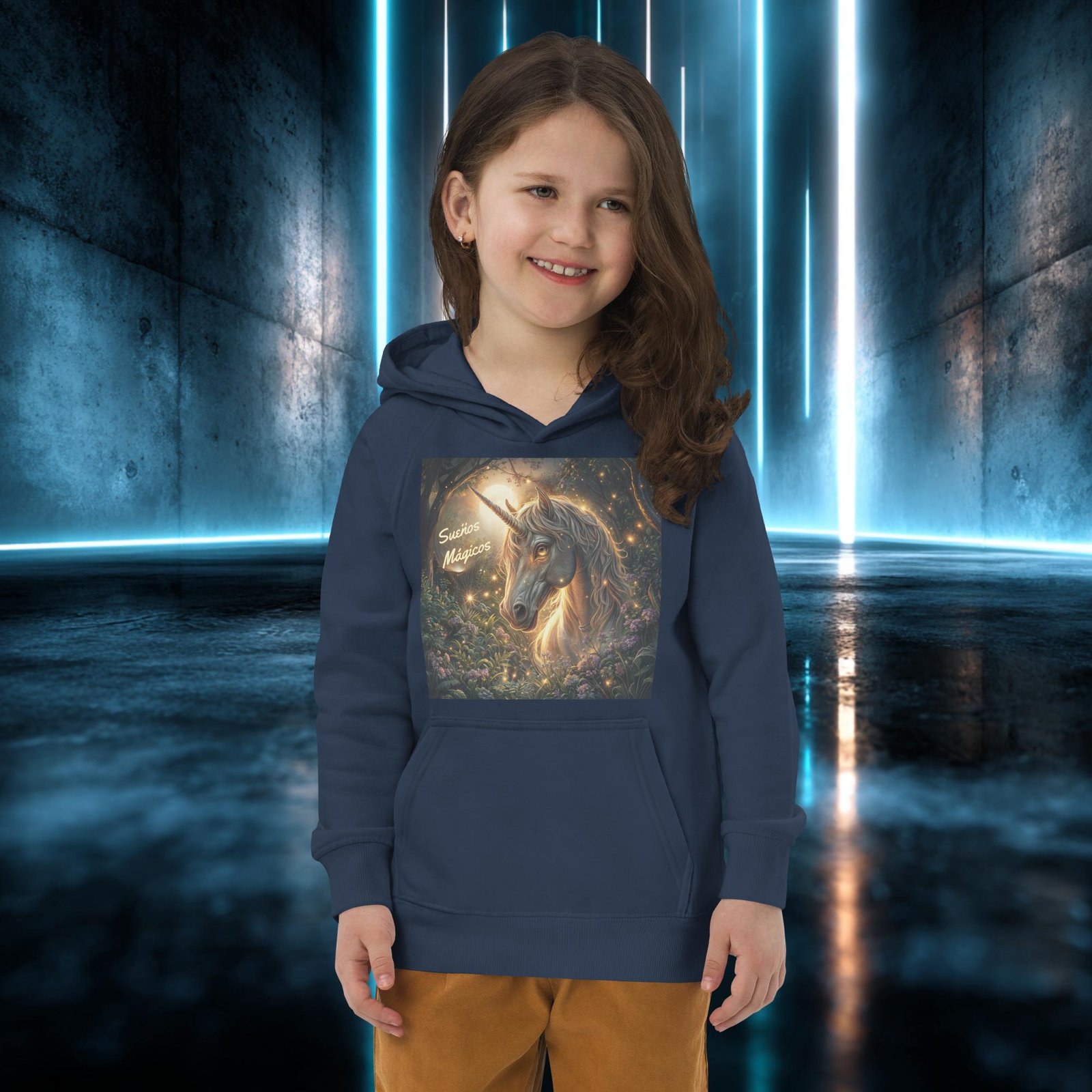 Sudadera infantil orgánica con diseño Sueños Mágicos — color 2