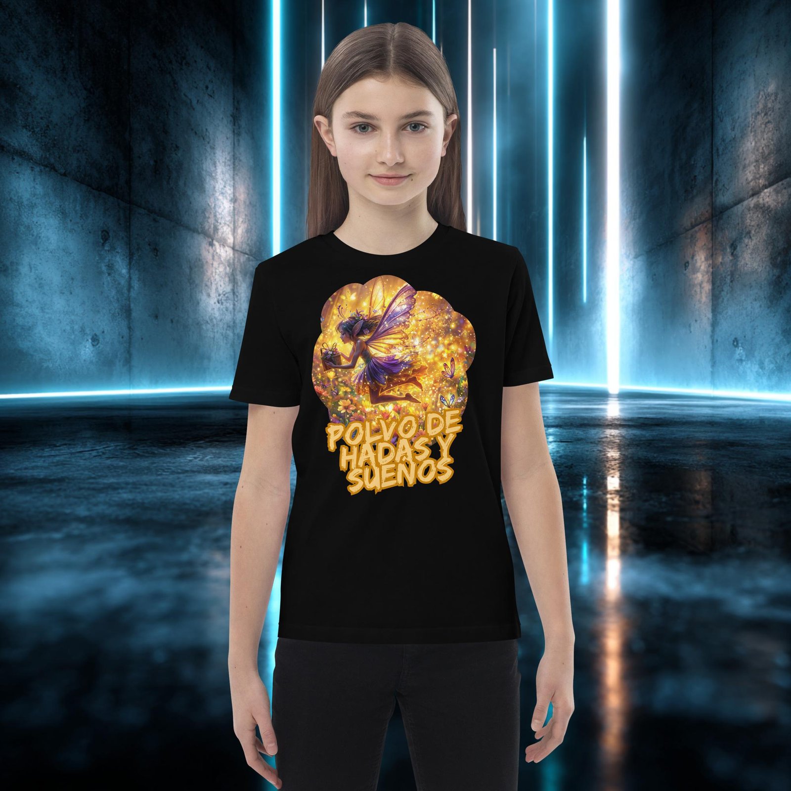 Camiseta infantil orgánica con diseño Polvo de Hadas