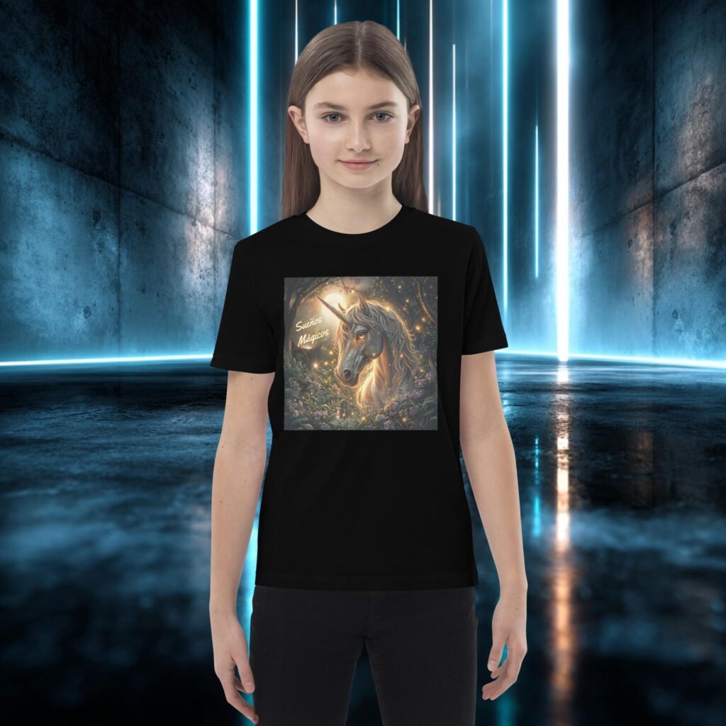 Camiseta infantil orgánica con diseño Sueños Mágicos