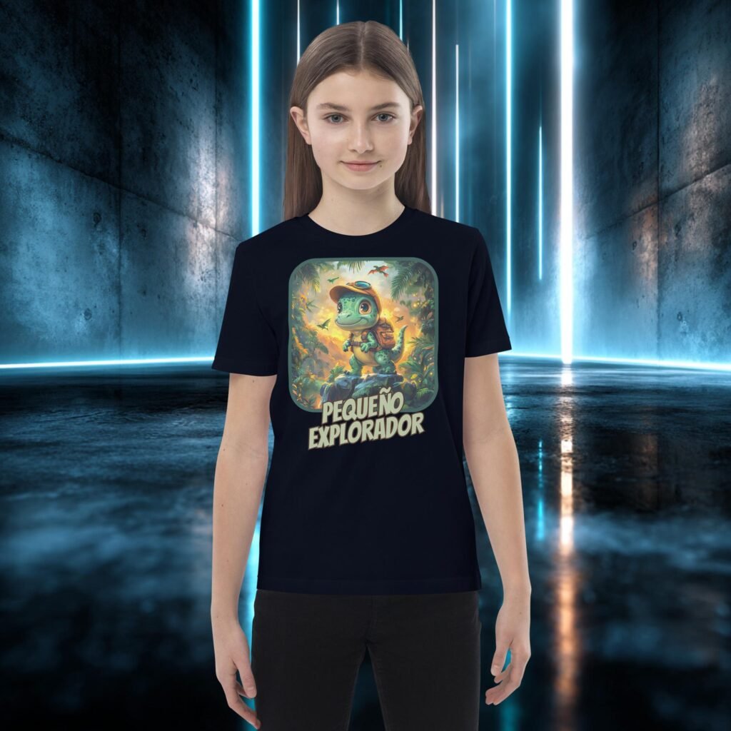 Camiseta infantil orgánica con diseño Pequeño Explorador
