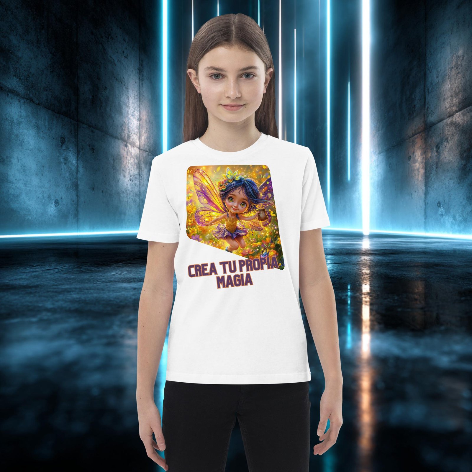 Camiseta infantil orgánica con diseño Crea Tu Propia Magia — color 2