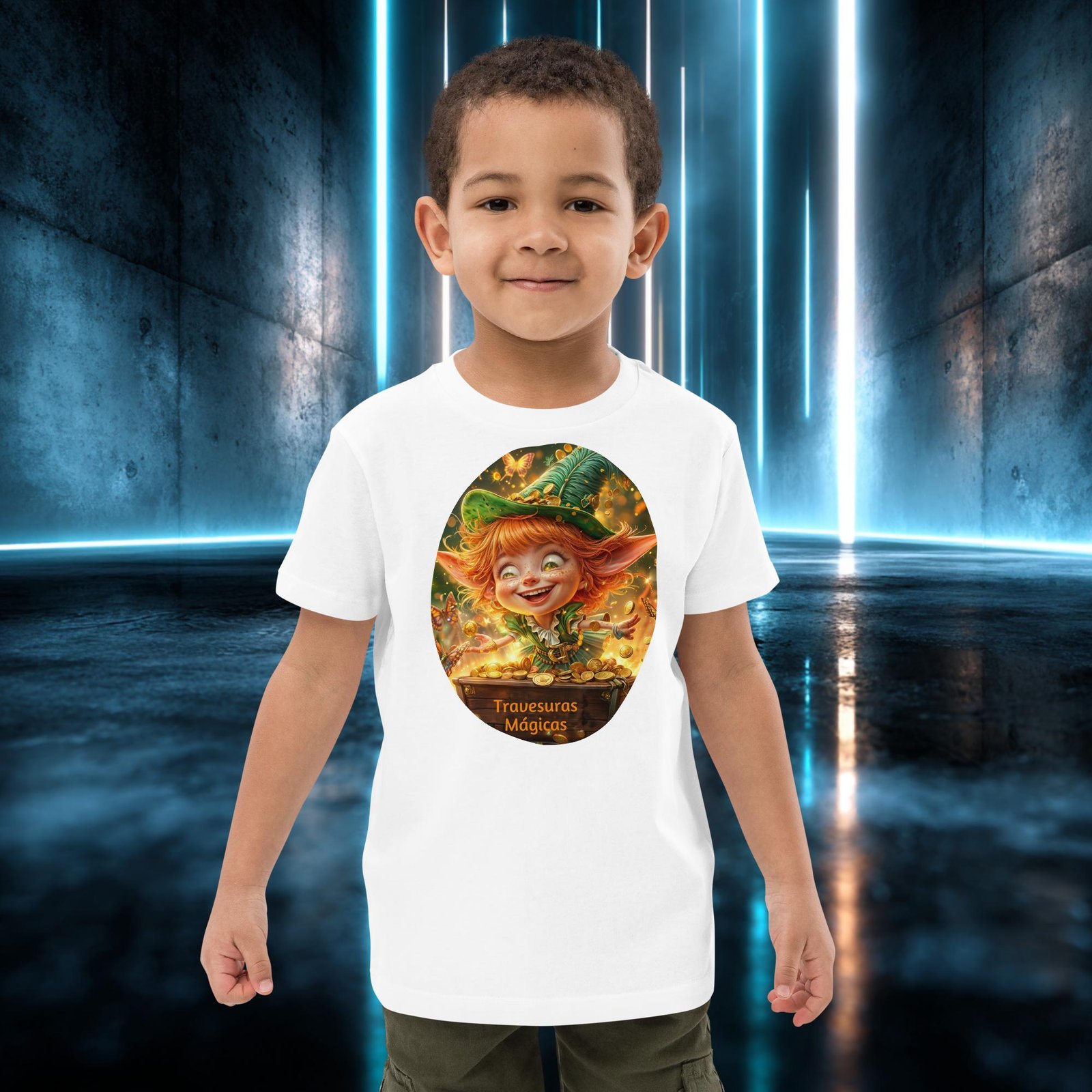 Camiseta infantil orgánica con diseño Travesuras Mágicas — color 2