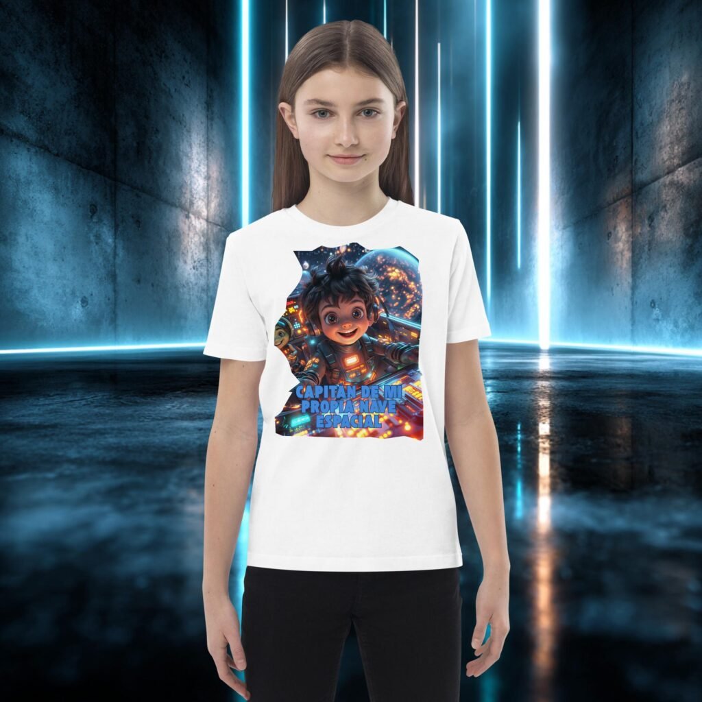 Camiseta infantil orgánica con diseño Capitán de Mi Nave