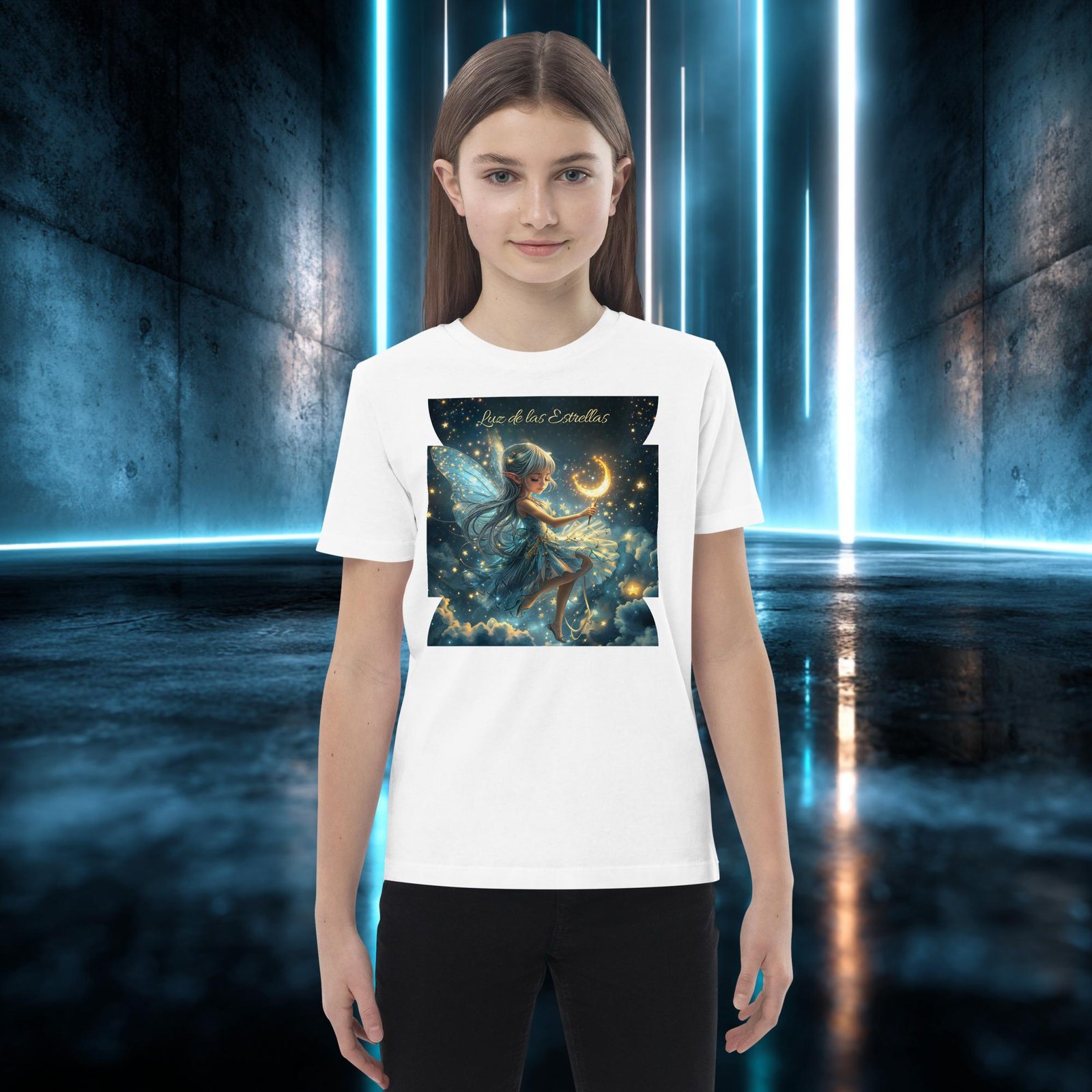 Camiseta infantil orgánica con diseño Luz de las Estrellas