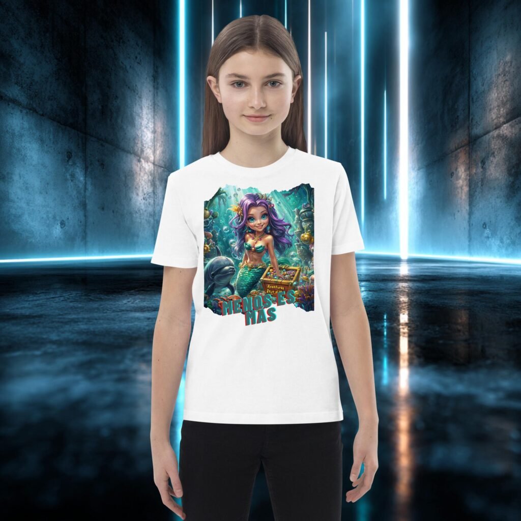 Camiseta infantil orgánica con diseño Aventuras Bajo el Mar