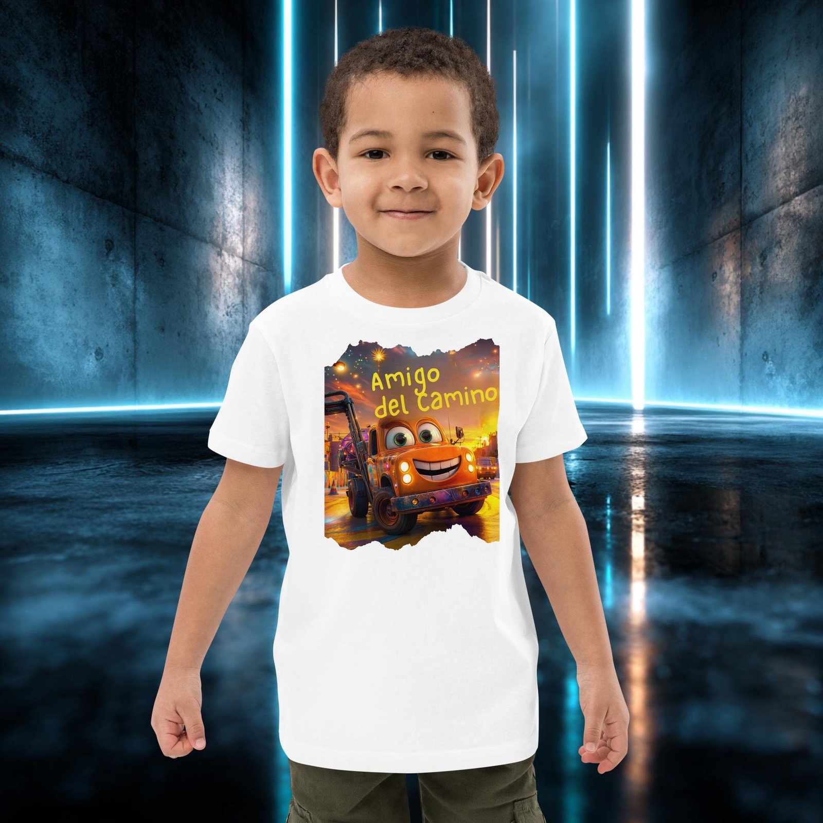 Camiseta infantil orgánica con diseño Amigo del Camino — color 2