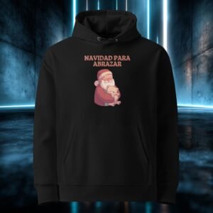 Sudadera orgánica con diseño Navidad para Abrazar