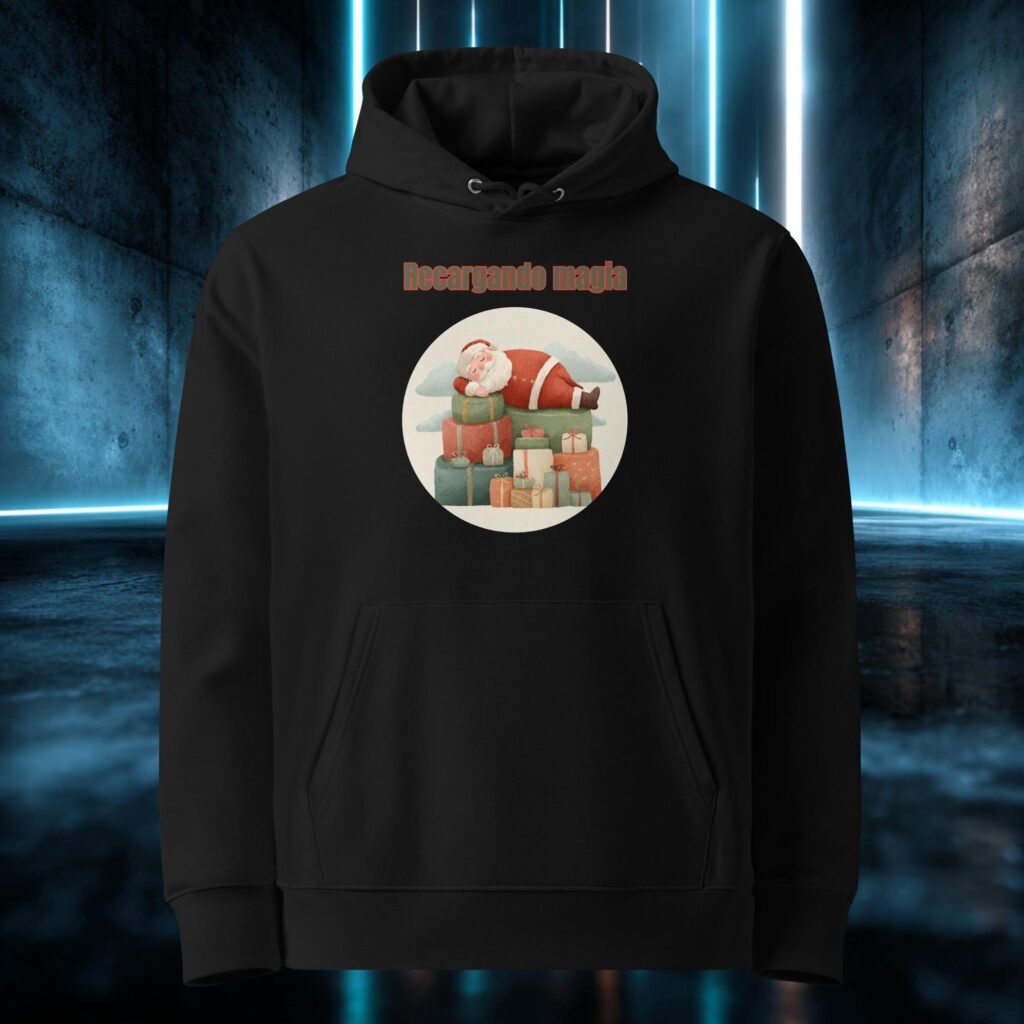 Sudadera orgánica con diseño Recargando Magia