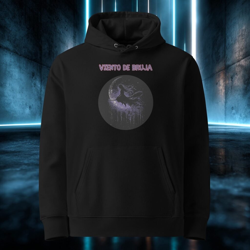 Sudadera orgánica con diseño Viento de Bruja