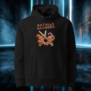 Sudadera orgánica con diseño Batalla Navideña
