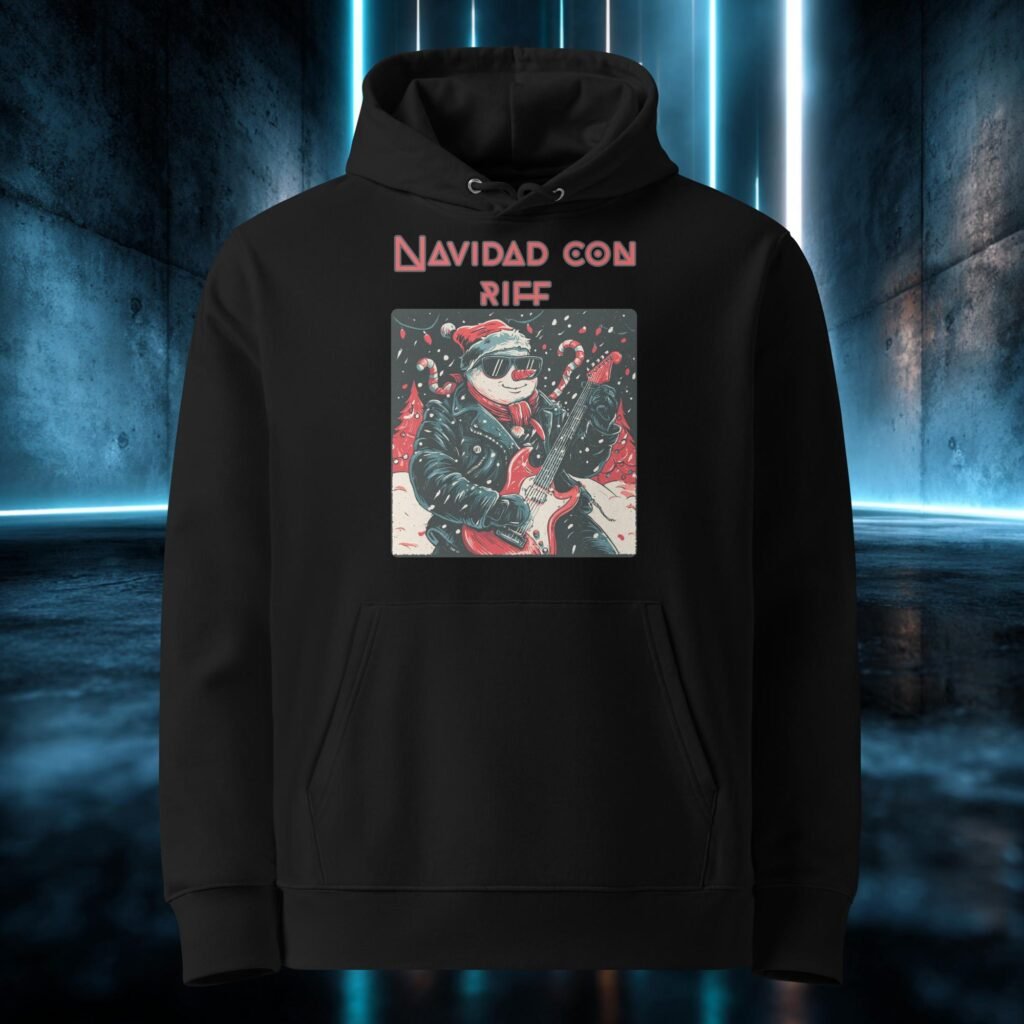 Sudadera orgánica con diseño Navidad con Riff