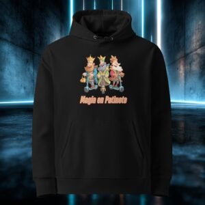 Sudadera orgánica con diseño Magia en Patinete