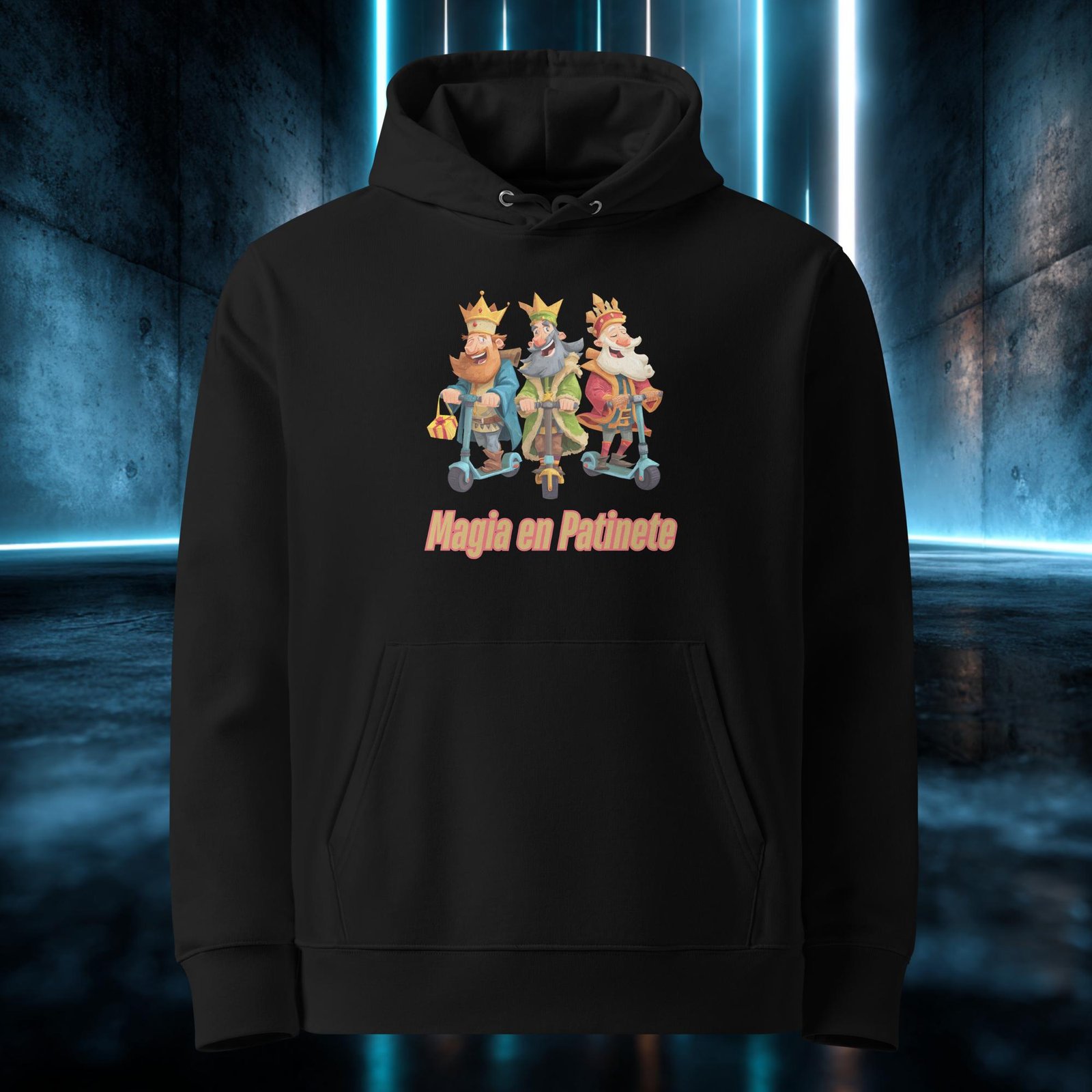 Sudadera orgánica con diseño Magia en Patinete