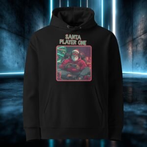 Sudadera orgánica con diseño Santa Player One