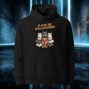 Sudadera orgánica con diseño Ojos de Halloween