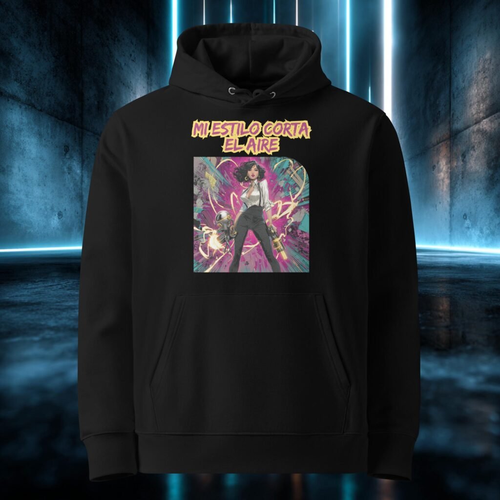 Sudadera orgánica con diseño Mi Estilo Corta el Aire