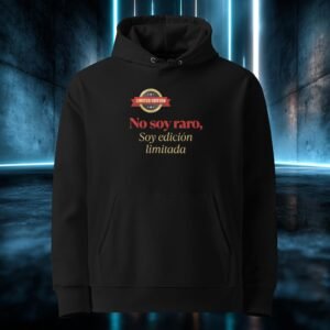 Sudadera orgánica con diseño No Soy Raro, Edición Limitada
