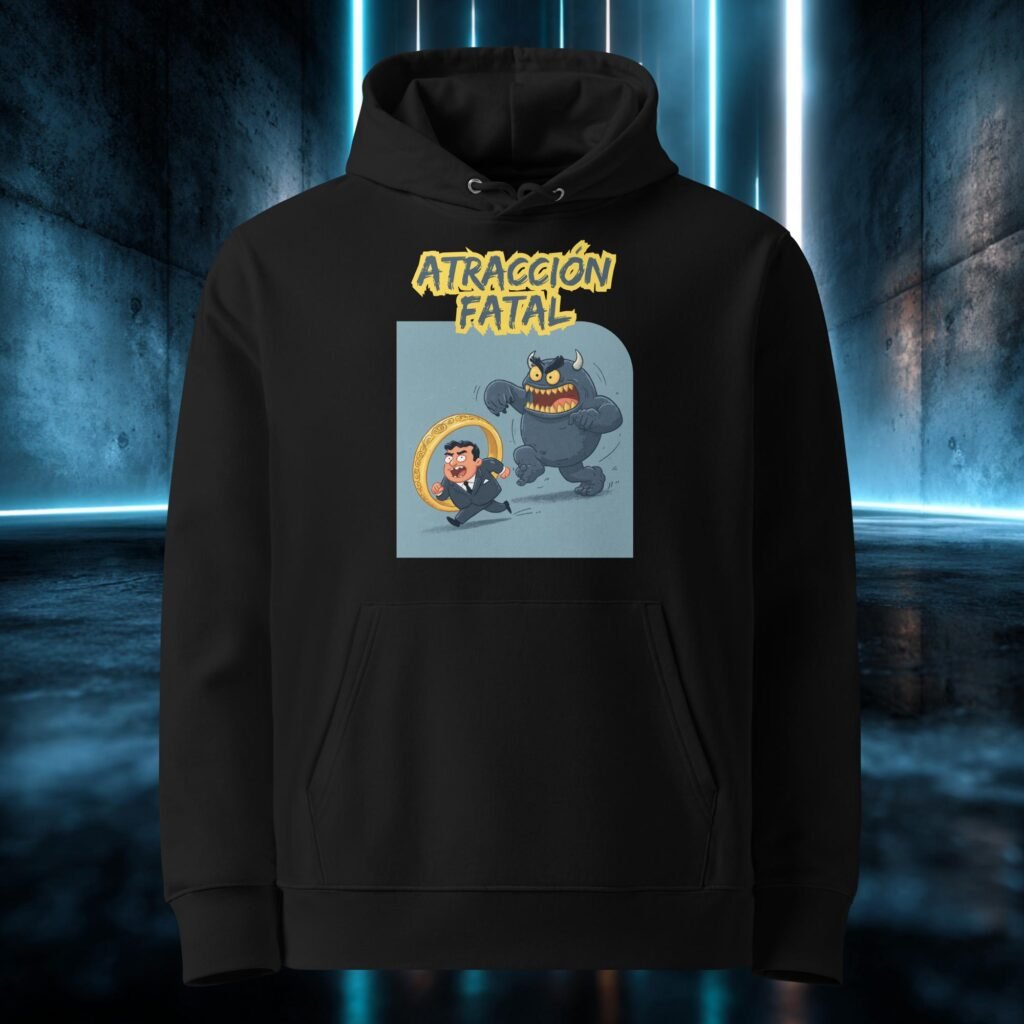 Sudadera orgánica con diseño Atracción Fatal