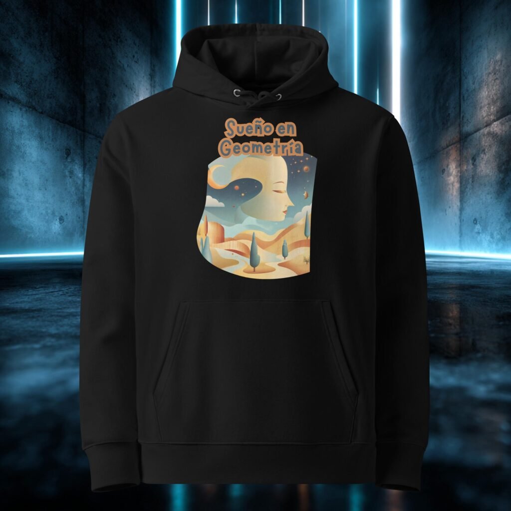 Sudadera orgánica con diseño Sueño en Geometría