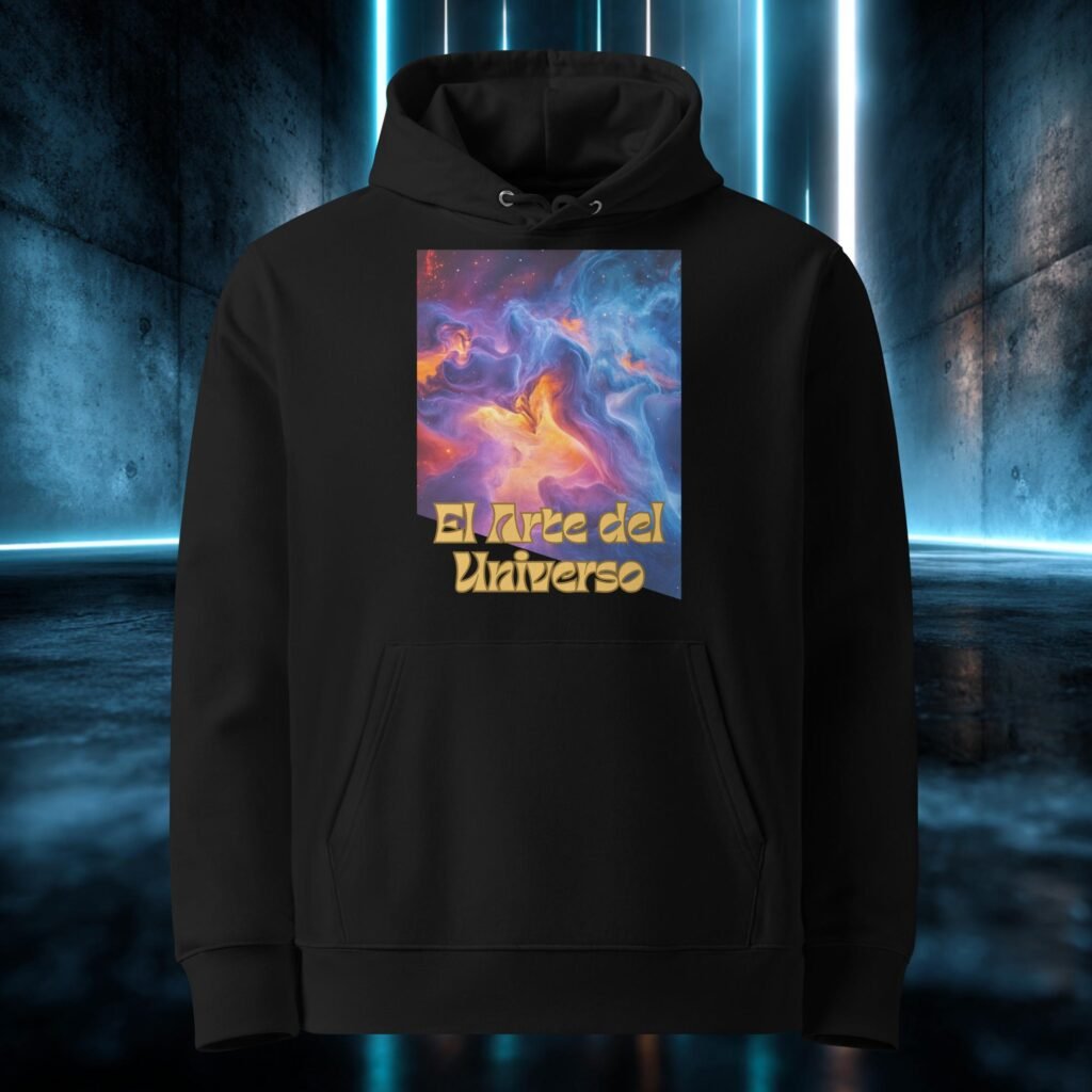 Sudadera orgánica con diseño El Arte del Universo