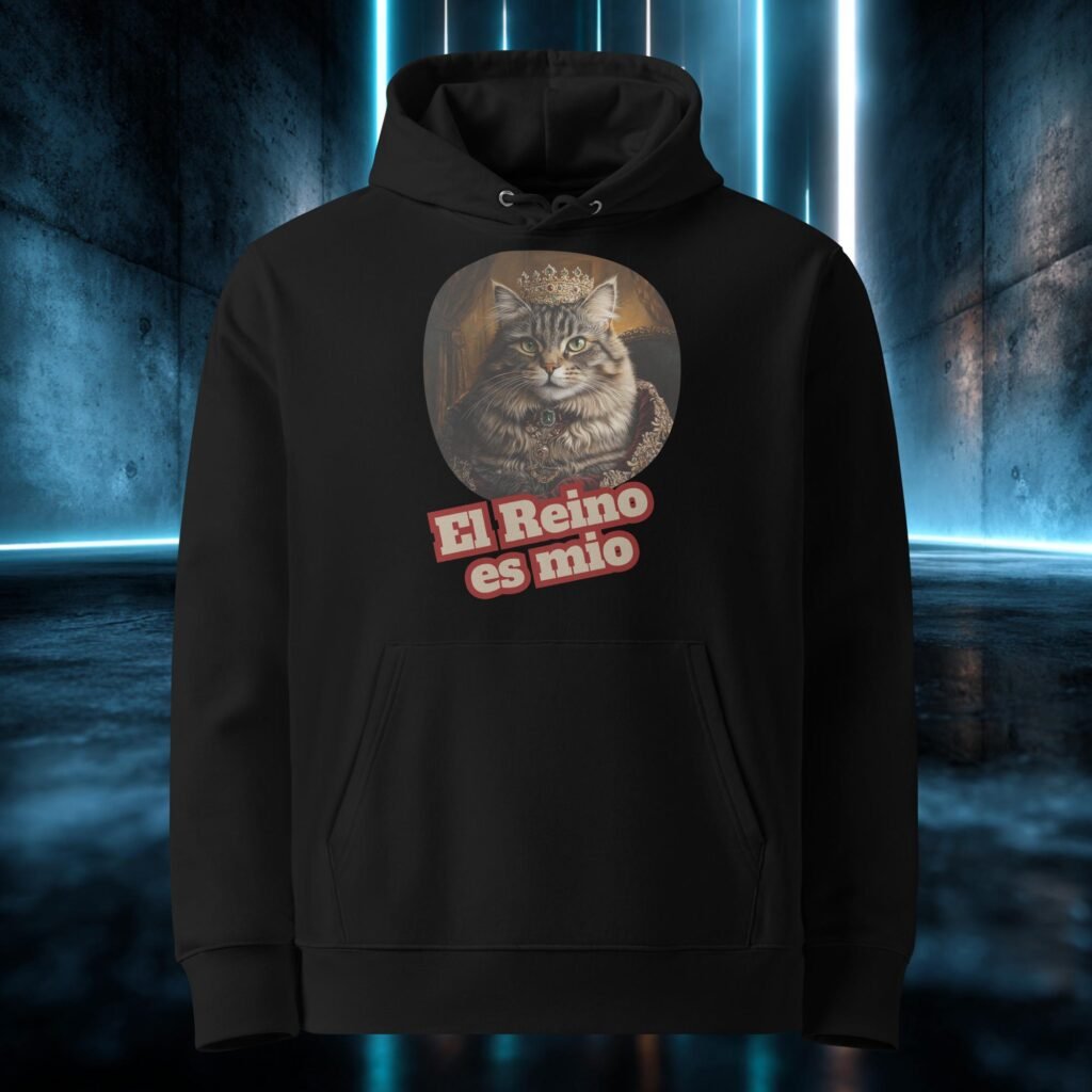 Sudadera orgánica con diseño El Reino Es Mío