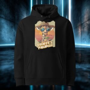 Sudadera orgánica con diseño Jirafa en el Paraíso