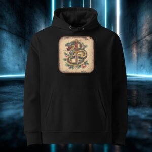 Sudadera orgánica con diseño Serpiente y Daga