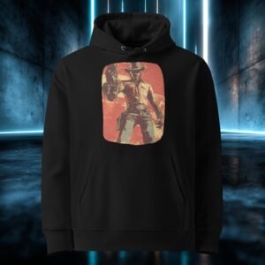 Sudadera orgánica con diseño Duelo al Mediodía