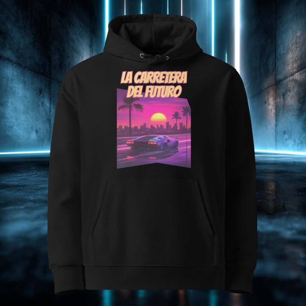 Sudadera orgánica con diseño La Carretera del Futuro