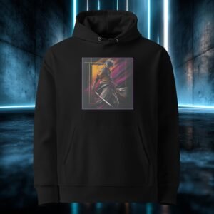 Sudadera orgánica con diseño La Espada Dorada