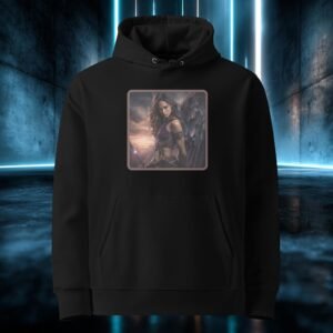 Sudadera orgánica con diseño Alas de Guerra