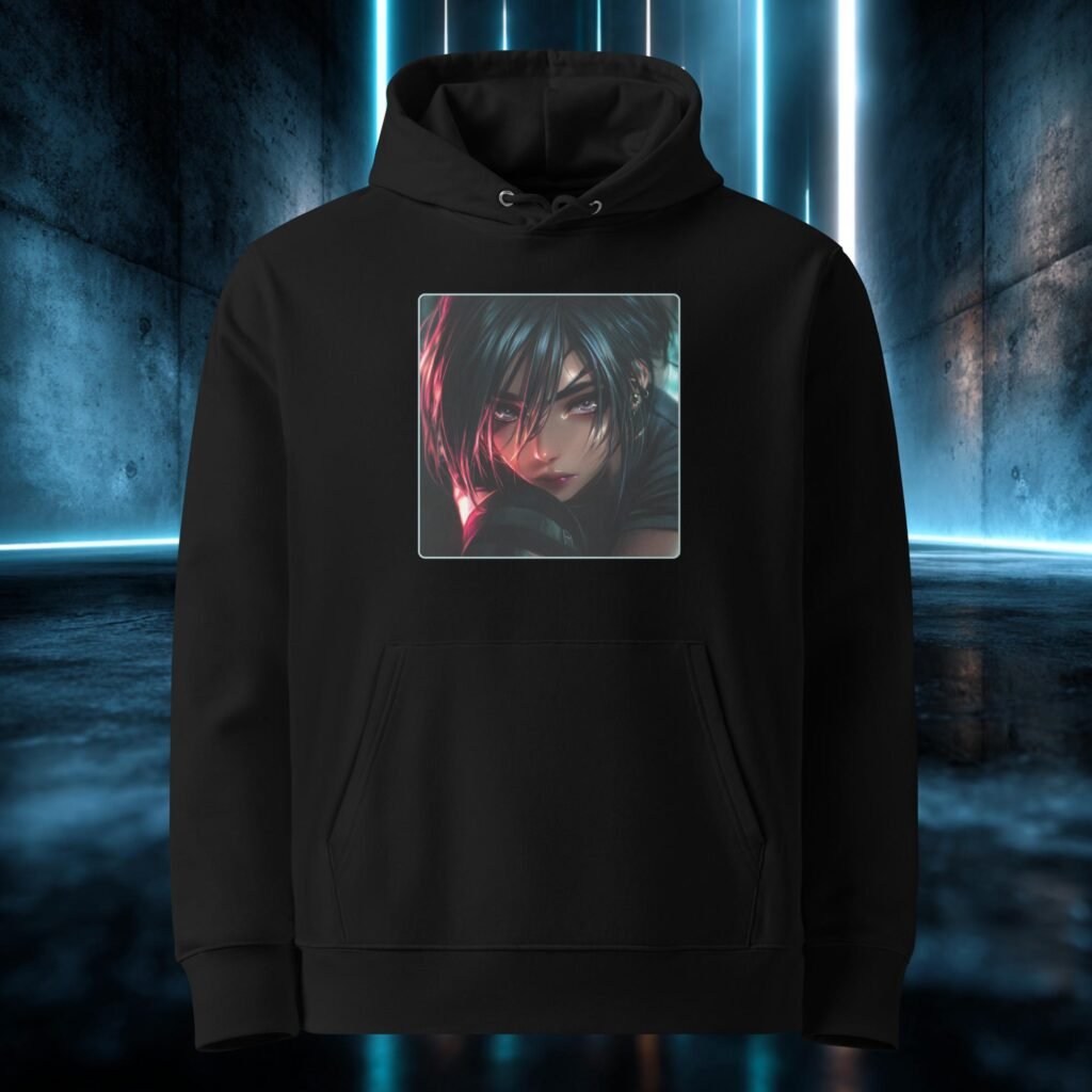 Sudadera orgánica con diseño Ojos que No Ceden