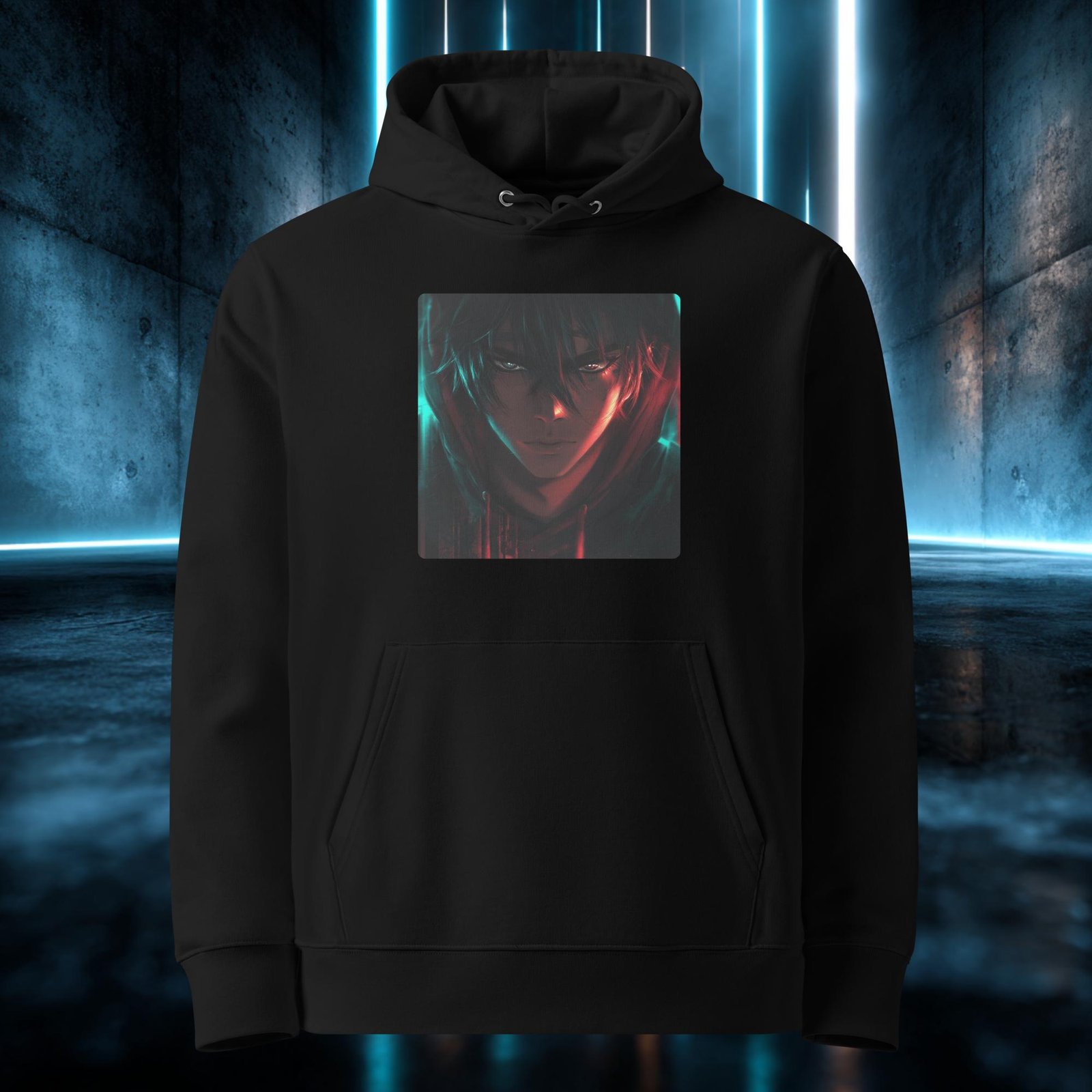 Sudadera orgánica con diseño Mirada de Acero