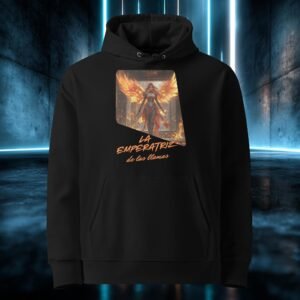 Sudadera orgánica con diseño La Emperatriz de las Llamas