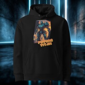 Sudadera orgánica con diseño Titán del Futuro