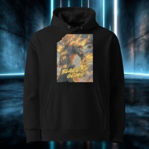 Sudadera orgánica con diseño Llamarada de Gloria