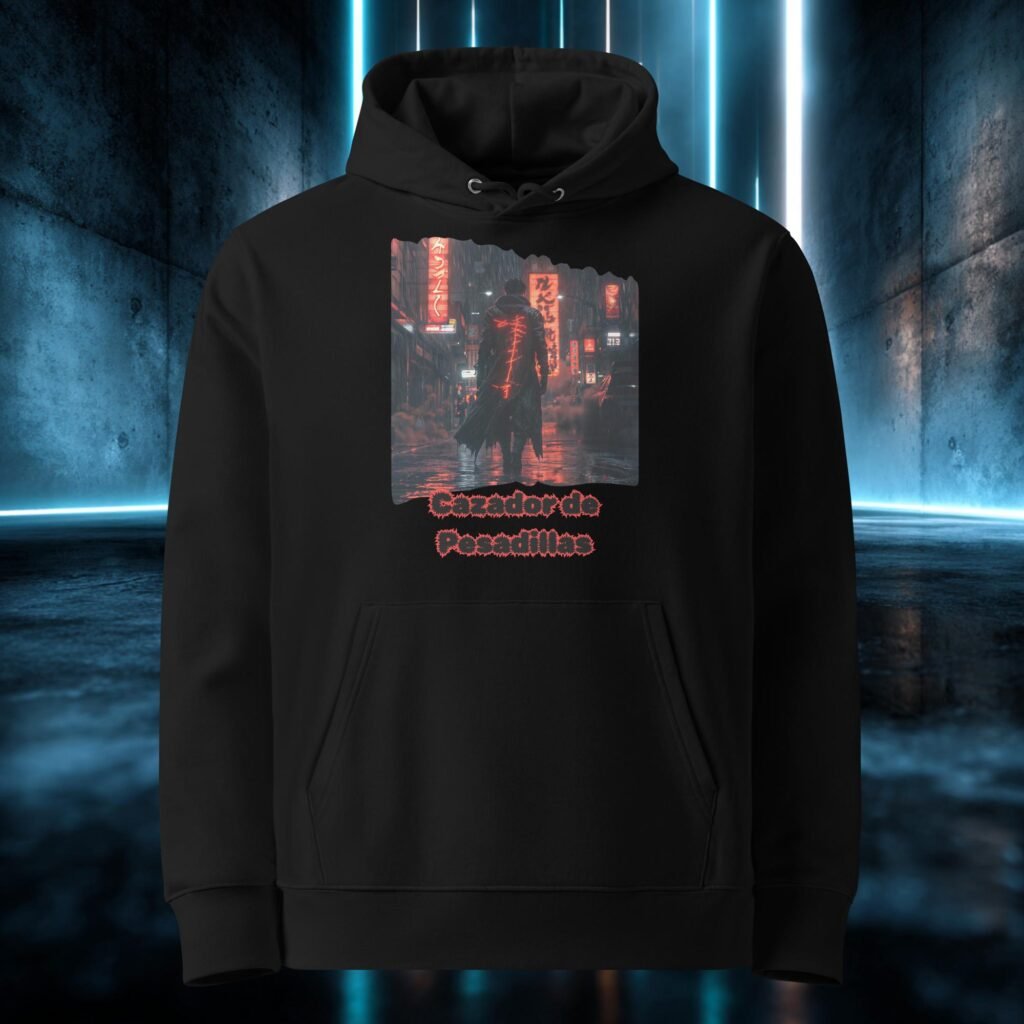 Sudadera orgánica con diseño Cazador de Pesadillas