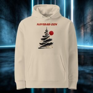 Sudadera orgánica con diseño Navidad Zen