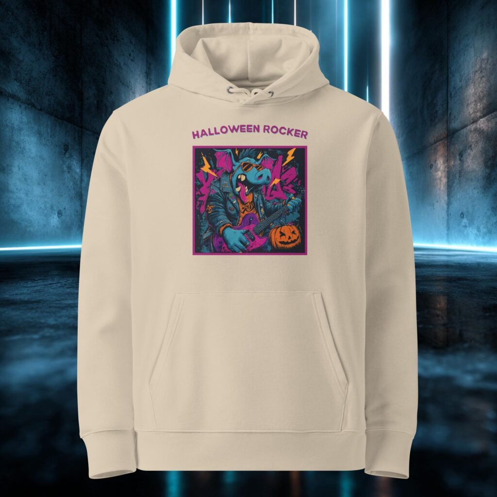 Sudadera orgánica con diseño Halloween Rocker
