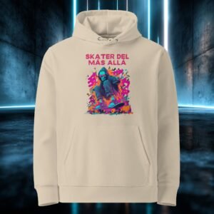 Sudadera orgánica con diseño Skater del Más Allá