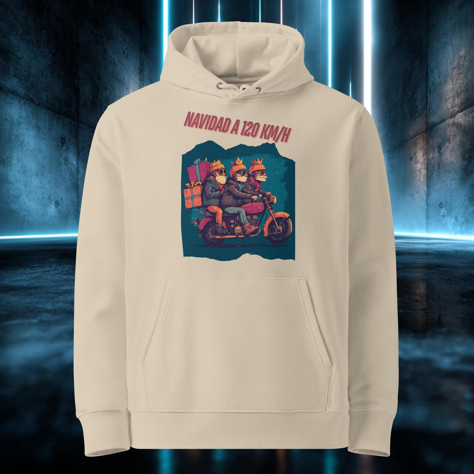 Sudadera orgánica con diseño Navidad a 120 por Hora — color 2