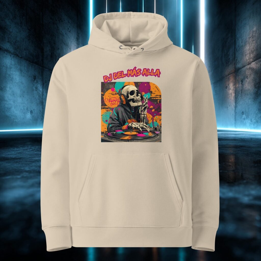 Sudadera orgánica con diseño DJ del Más Allá